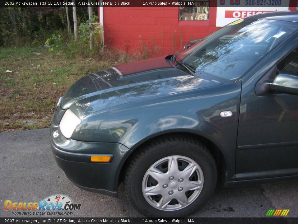 2003 Volkswagen Jetta GL 1.8T Sedan Alaska Green Metallic / Black Photo #8