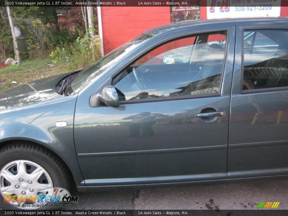 2003 Volkswagen Jetta GL 1.8T Sedan Alaska Green Metallic / Black Photo #9