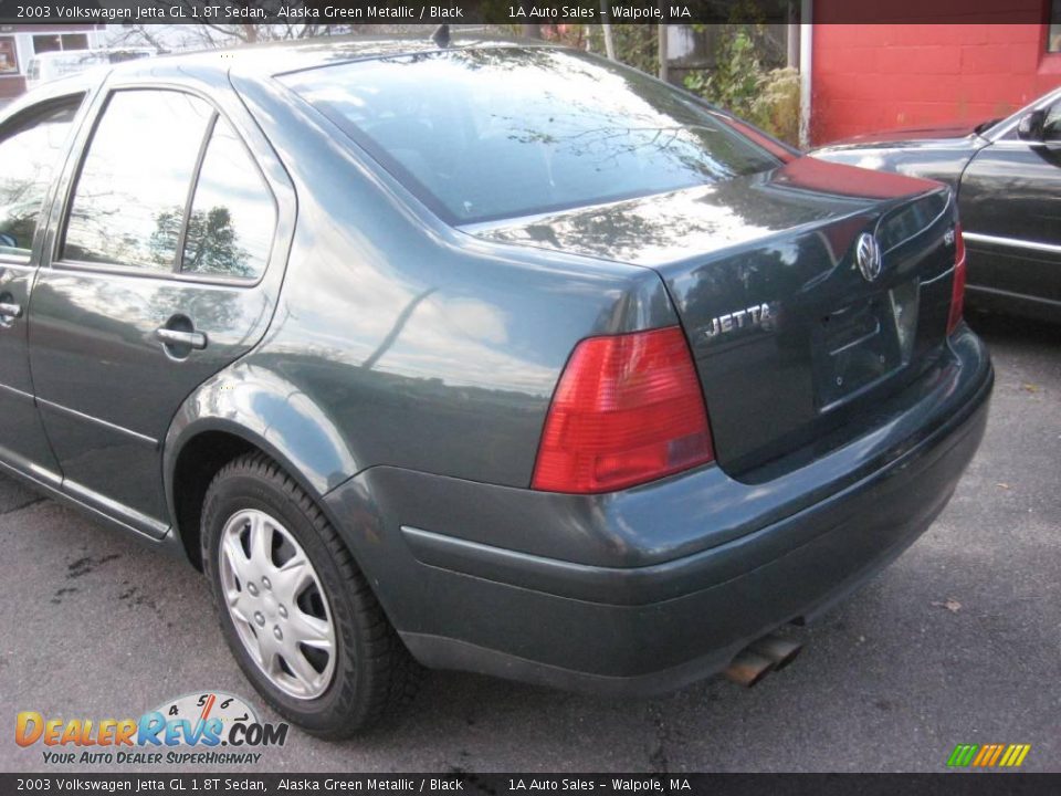 2003 Volkswagen Jetta GL 1.8T Sedan Alaska Green Metallic / Black Photo #12