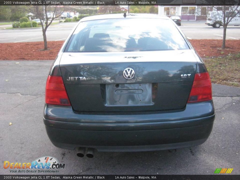 2003 Volkswagen Jetta GL 1.8T Sedan Alaska Green Metallic / Black Photo #13