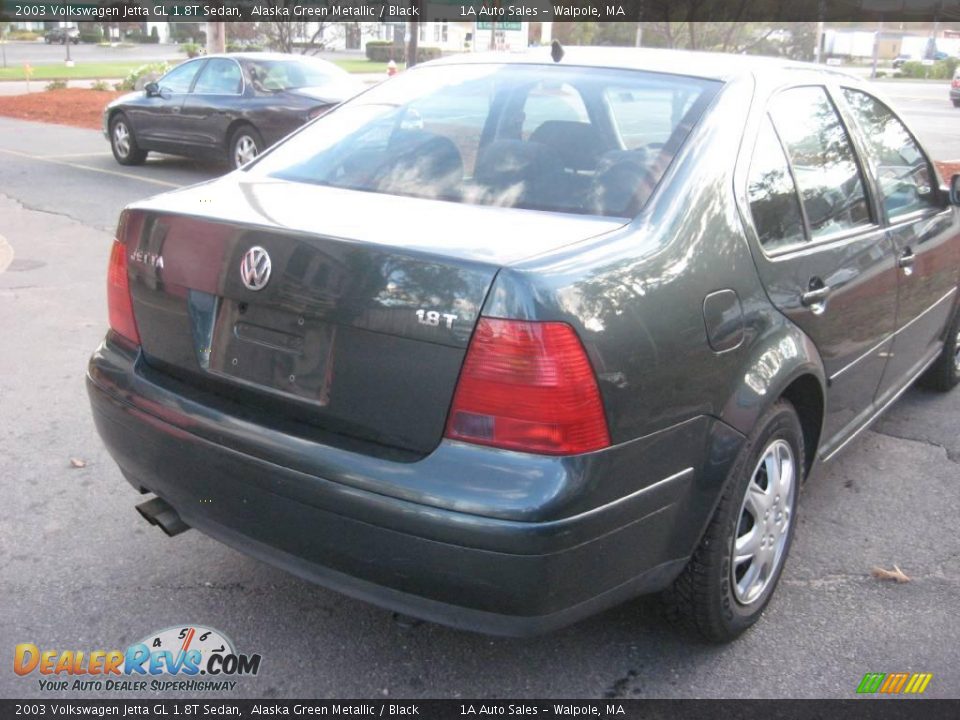 2003 Volkswagen Jetta GL 1.8T Sedan Alaska Green Metallic / Black Photo #14