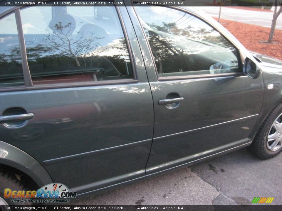 2003 Volkswagen Jetta GL 1.8T Sedan Alaska Green Metallic / Black Photo #16
