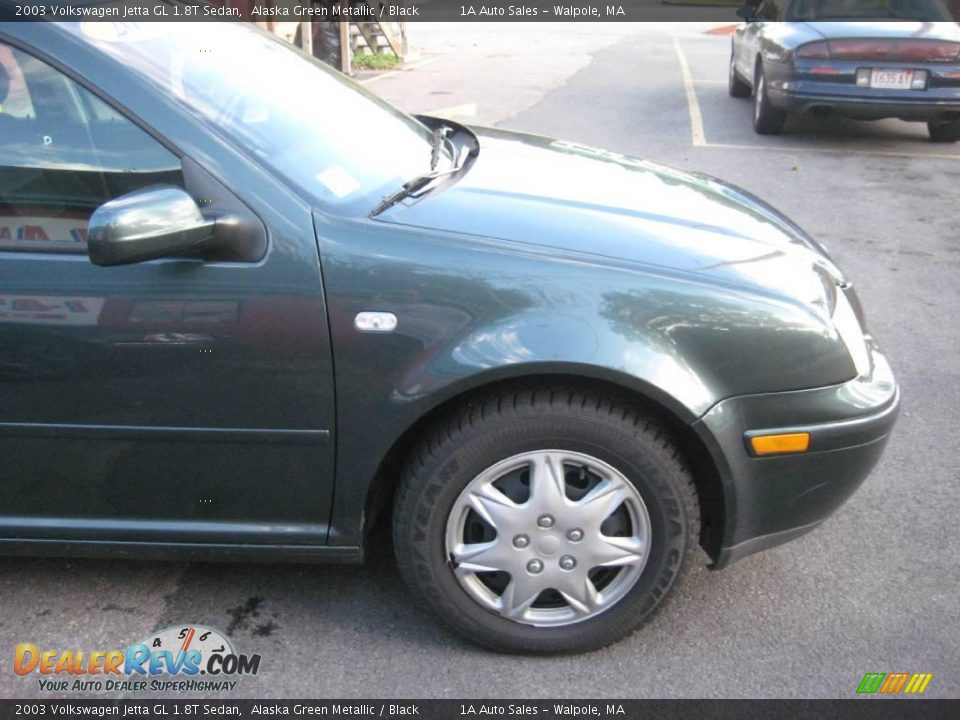 2003 Volkswagen Jetta GL 1.8T Sedan Alaska Green Metallic / Black Photo #17
