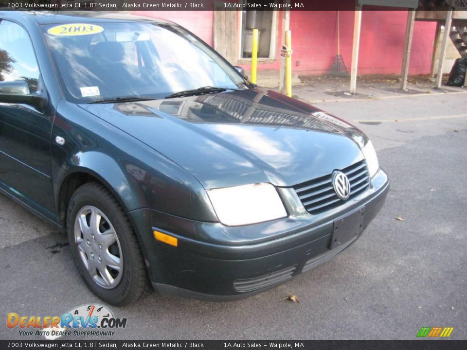 2003 Volkswagen Jetta GL 1.8T Sedan Alaska Green Metallic / Black Photo #18