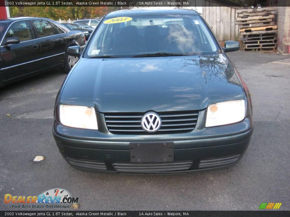 2003 Volkswagen Jetta GL 1.8T Sedan Alaska Green Metallic / Black Photo #19