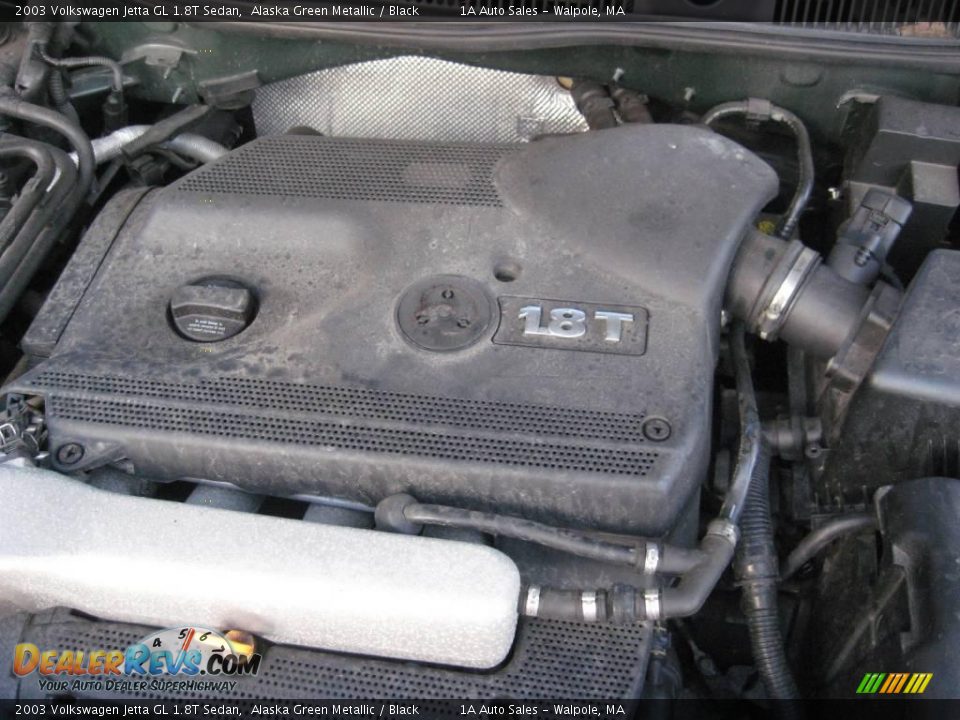 2003 Volkswagen Jetta GL 1.8T Sedan Alaska Green Metallic / Black Photo #20