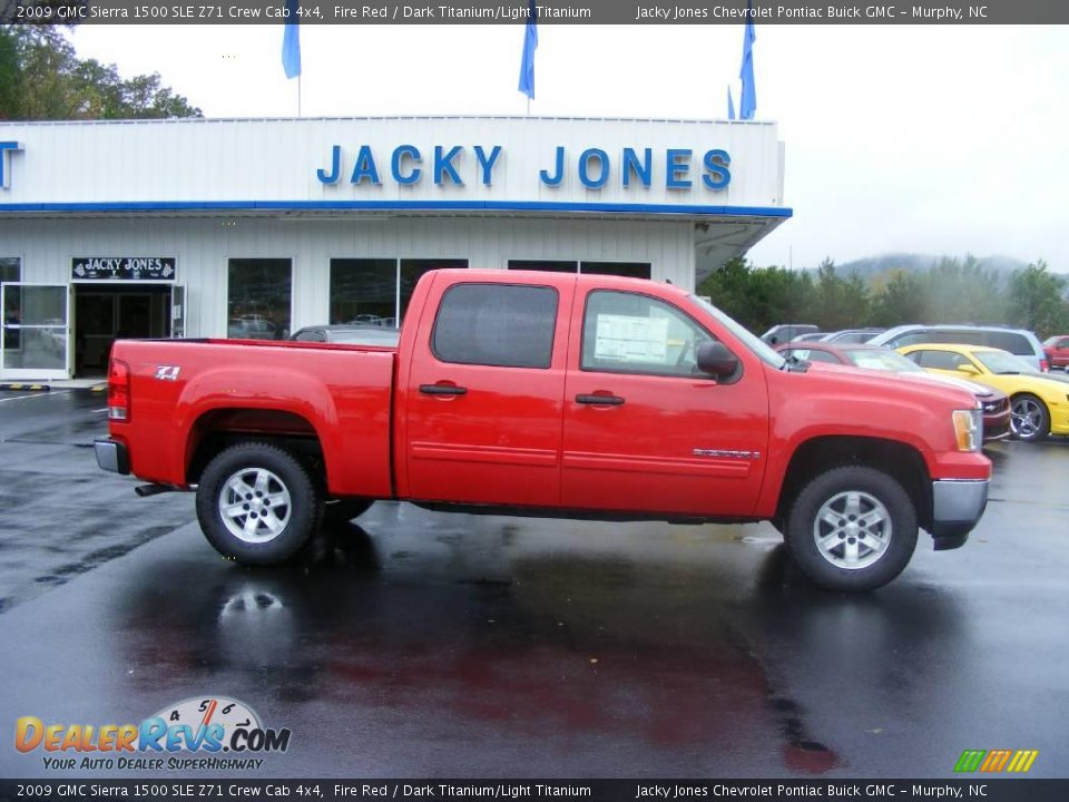 2009 GMC Sierra 1500 SLE Z71 Crew Cab 4x4 Fire Red / Dark Titanium/Light Titanium Photo #1