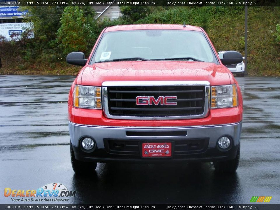 2009 GMC Sierra 1500 SLE Z71 Crew Cab 4x4 Fire Red / Dark Titanium/Light Titanium Photo #3