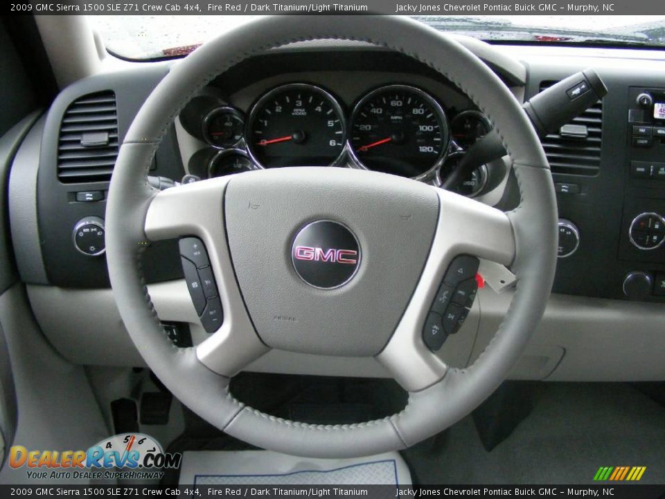 2009 GMC Sierra 1500 SLE Z71 Crew Cab 4x4 Fire Red / Dark Titanium/Light Titanium Photo #13