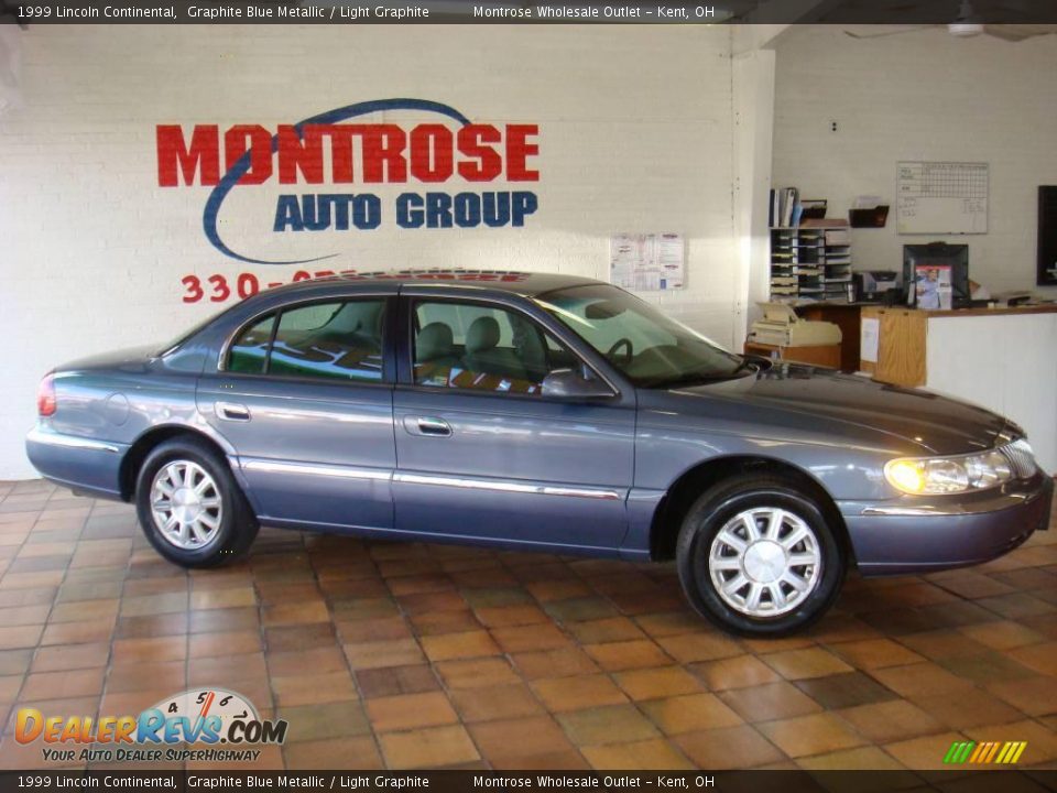 1999 Lincoln Continental Graphite Blue Metallic / Light Graphite Photo #2