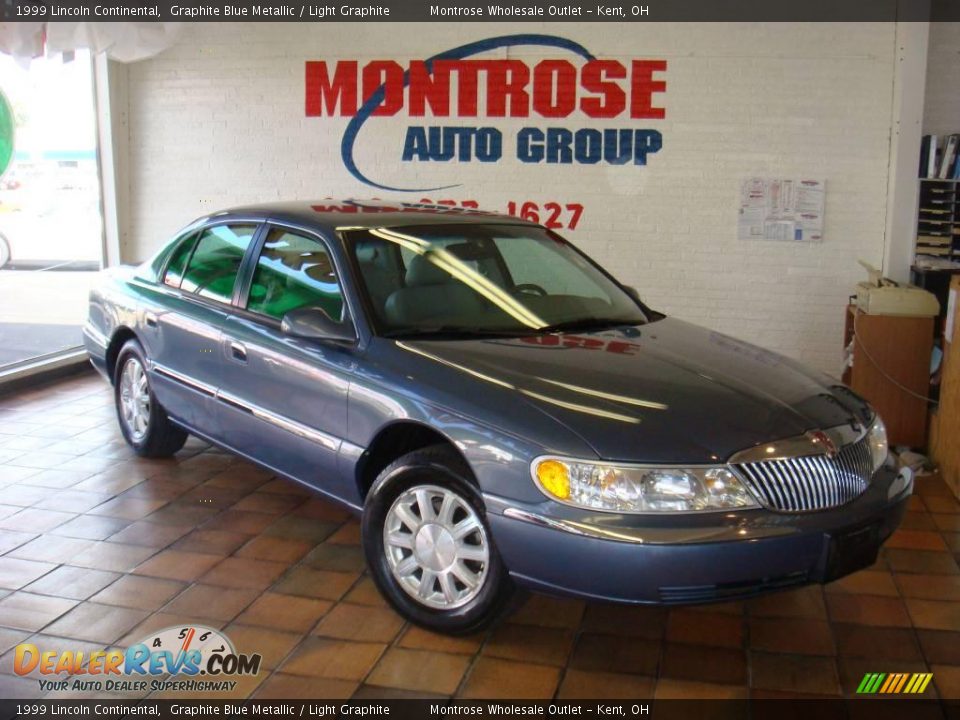 1999 Lincoln Continental Graphite Blue Metallic / Light Graphite Photo #3