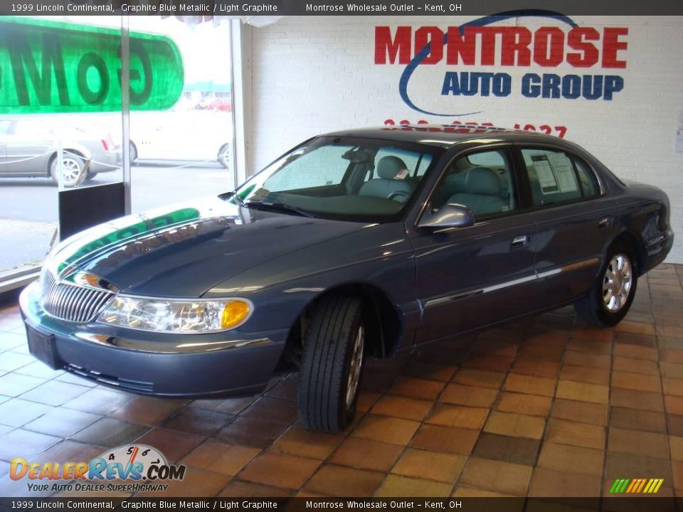 1999 Lincoln Continental Graphite Blue Metallic / Light Graphite Photo #4