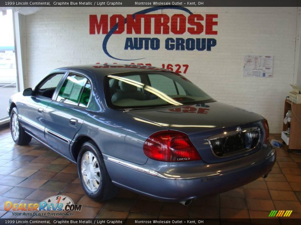 1999 Lincoln Continental Graphite Blue Metallic / Light Graphite Photo #5