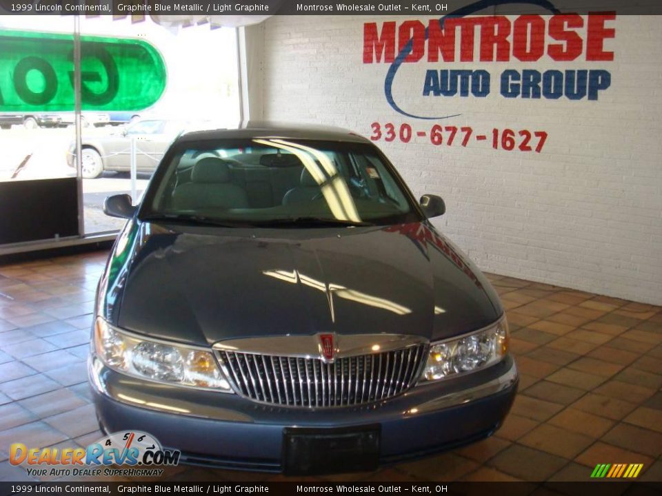 1999 Lincoln Continental Graphite Blue Metallic / Light Graphite Photo #8