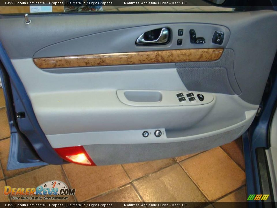 1999 Lincoln Continental Graphite Blue Metallic / Light Graphite Photo #9