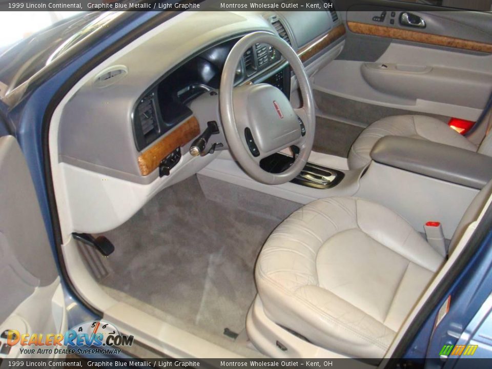 1999 Lincoln Continental Graphite Blue Metallic / Light Graphite Photo #14