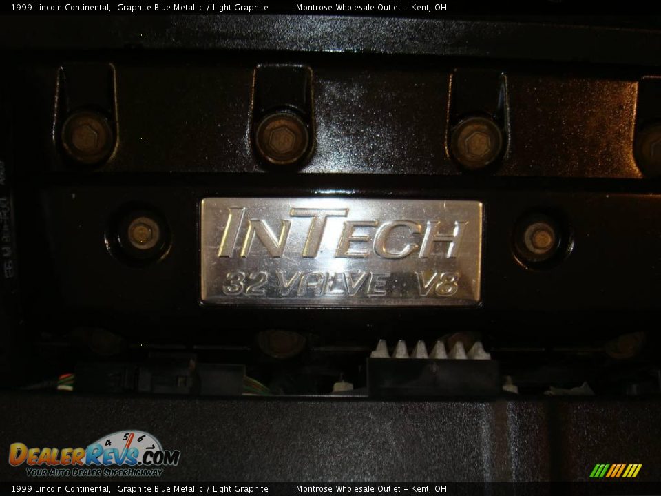 1999 Lincoln Continental Graphite Blue Metallic / Light Graphite Photo #17