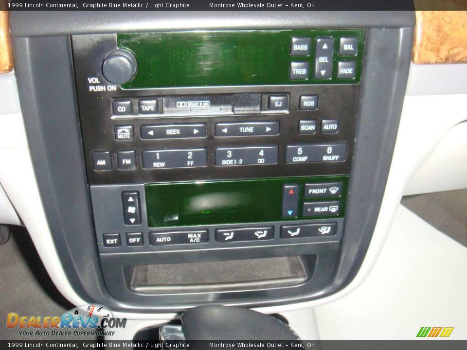 1999 Lincoln Continental Graphite Blue Metallic / Light Graphite Photo #20
