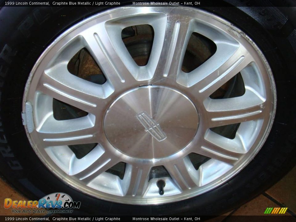 1999 Lincoln Continental Graphite Blue Metallic / Light Graphite Photo #24