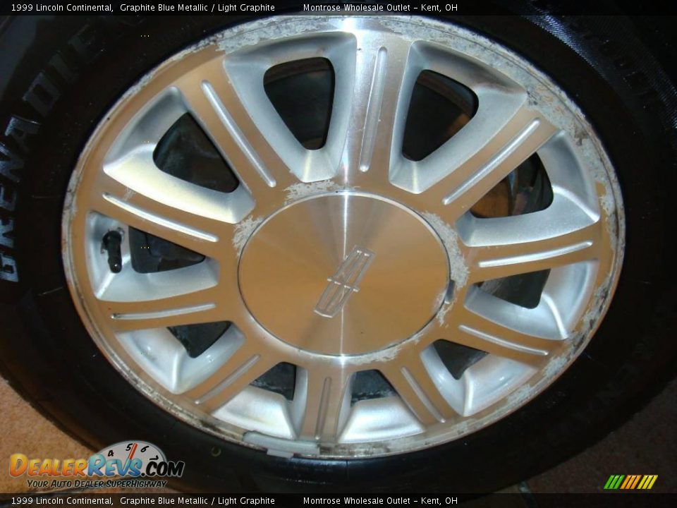 1999 Lincoln Continental Graphite Blue Metallic / Light Graphite Photo #26