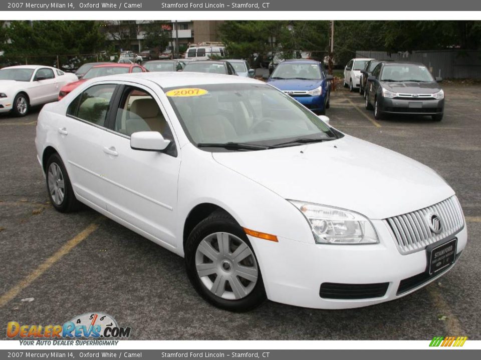 2007 Mercury Milan I4 Oxford White / Camel Photo #3