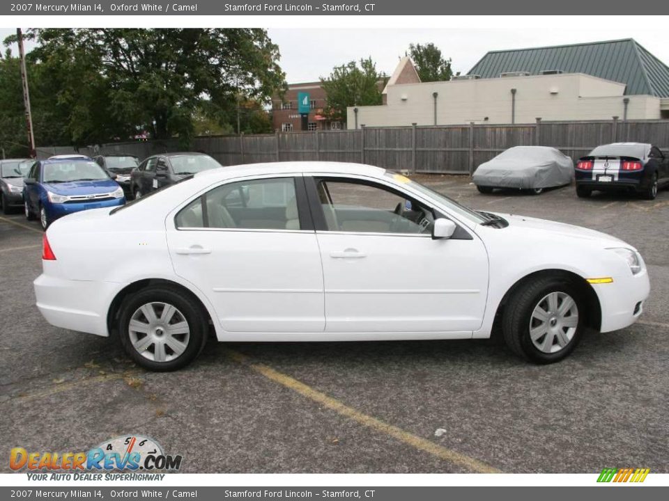 2007 Mercury Milan I4 Oxford White / Camel Photo #4