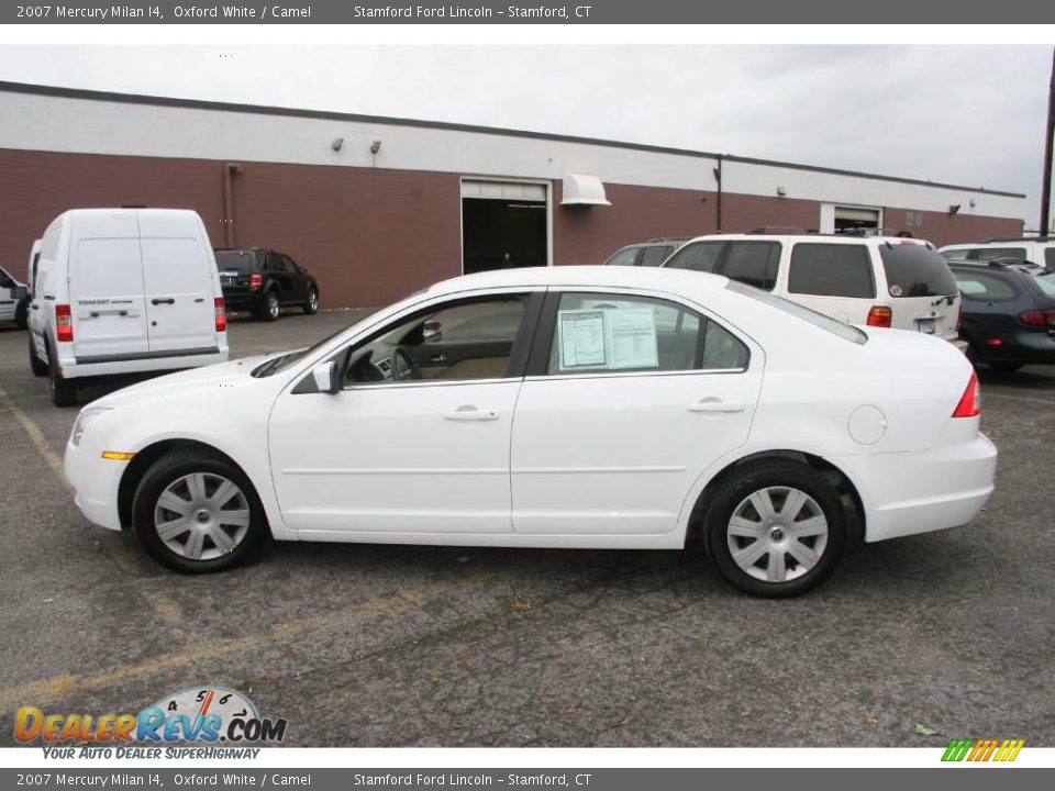 2007 Mercury Milan I4 Oxford White / Camel Photo #11