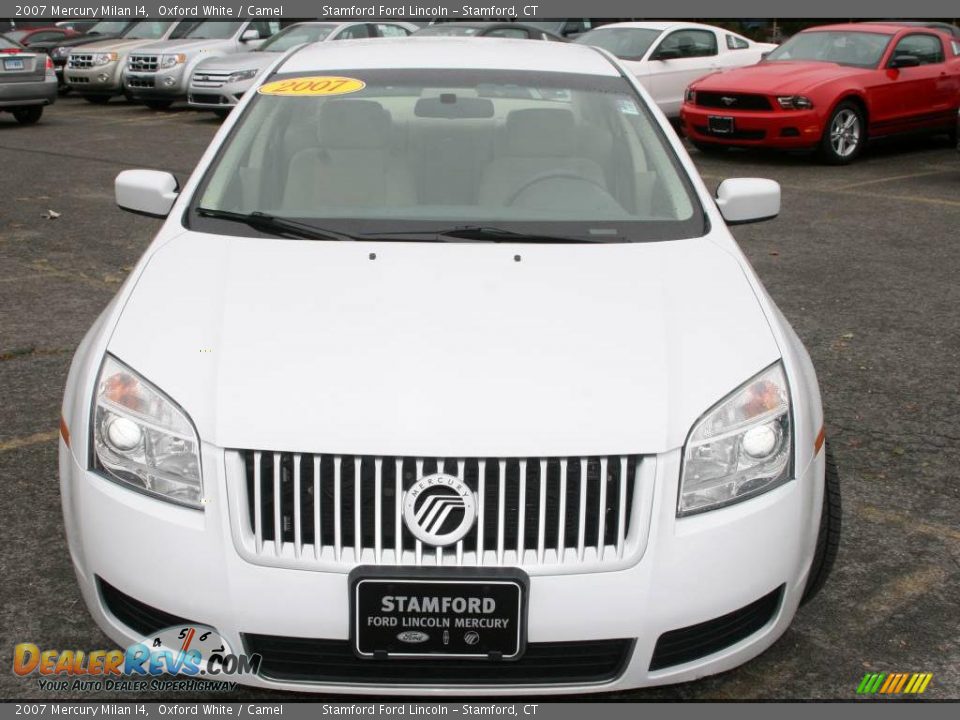 2007 Mercury Milan I4 Oxford White / Camel Photo #13