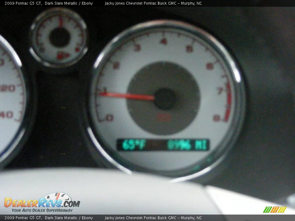 2009 Pontiac G5 GT Dark Slate Metallic / Ebony Photo #13