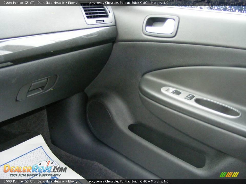 2009 Pontiac G5 GT Dark Slate Metallic / Ebony Photo #16