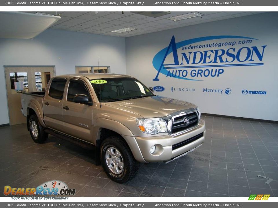 2006 Toyota Tacoma V6 TRD Double Cab 4x4 Desert Sand Mica / Graphite Gray Photo #1