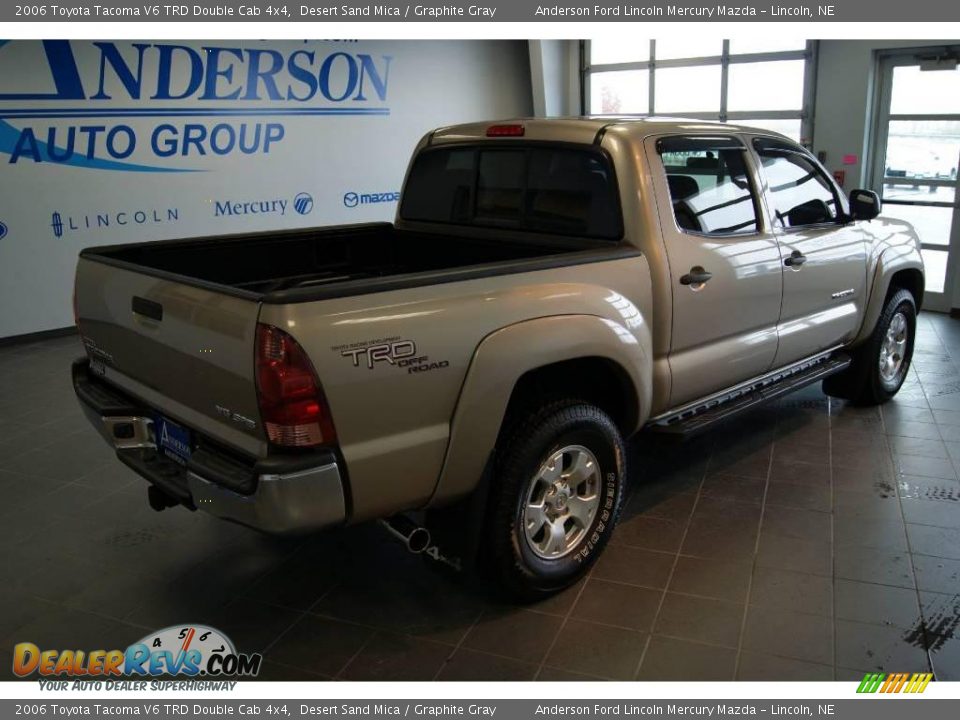2006 Toyota Tacoma V6 TRD Double Cab 4x4 Desert Sand Mica / Graphite Gray Photo #2