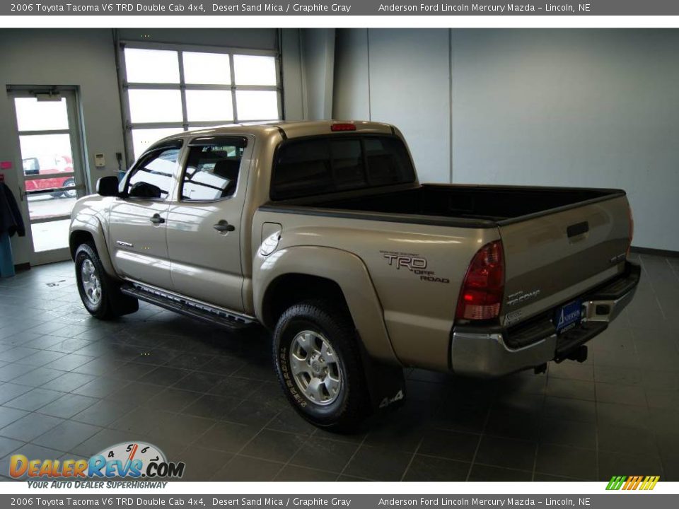 2006 Toyota Tacoma V6 TRD Double Cab 4x4 Desert Sand Mica / Graphite Gray Photo #4