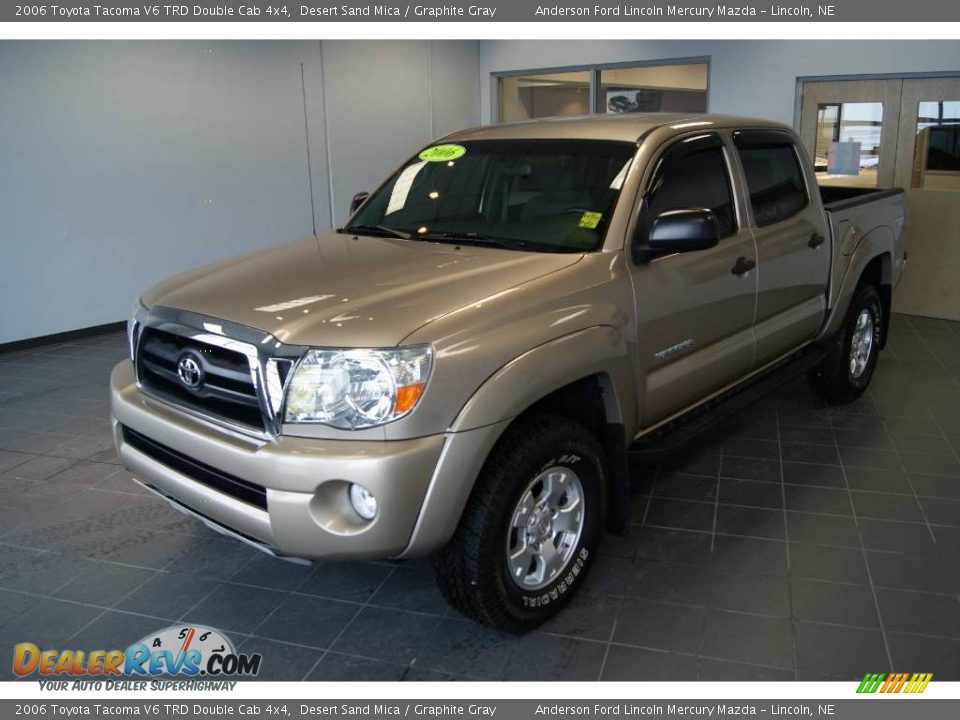 2006 Toyota Tacoma V6 TRD Double Cab 4x4 Desert Sand Mica / Graphite Gray Photo #5