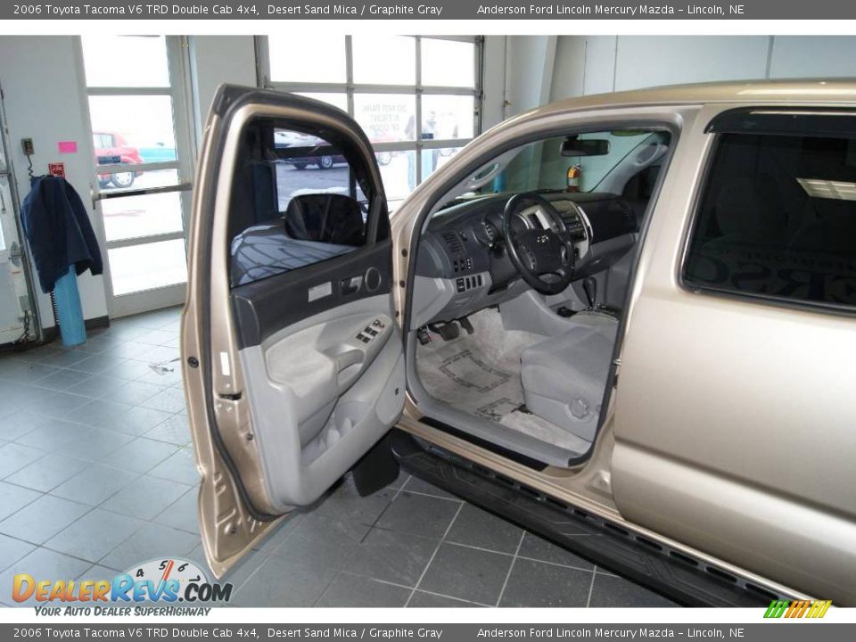 2006 Toyota Tacoma V6 TRD Double Cab 4x4 Desert Sand Mica / Graphite Gray Photo #28