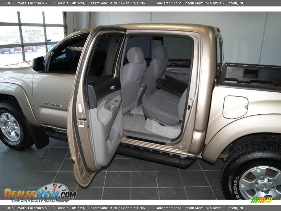 2006 Toyota Tacoma V6 TRD Double Cab 4x4 Desert Sand Mica / Graphite Gray Photo #29