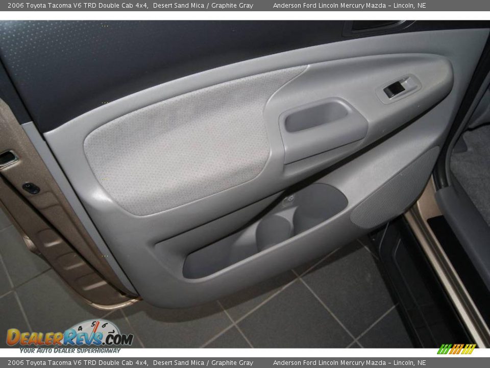 2006 Toyota Tacoma V6 TRD Double Cab 4x4 Desert Sand Mica / Graphite Gray Photo #33