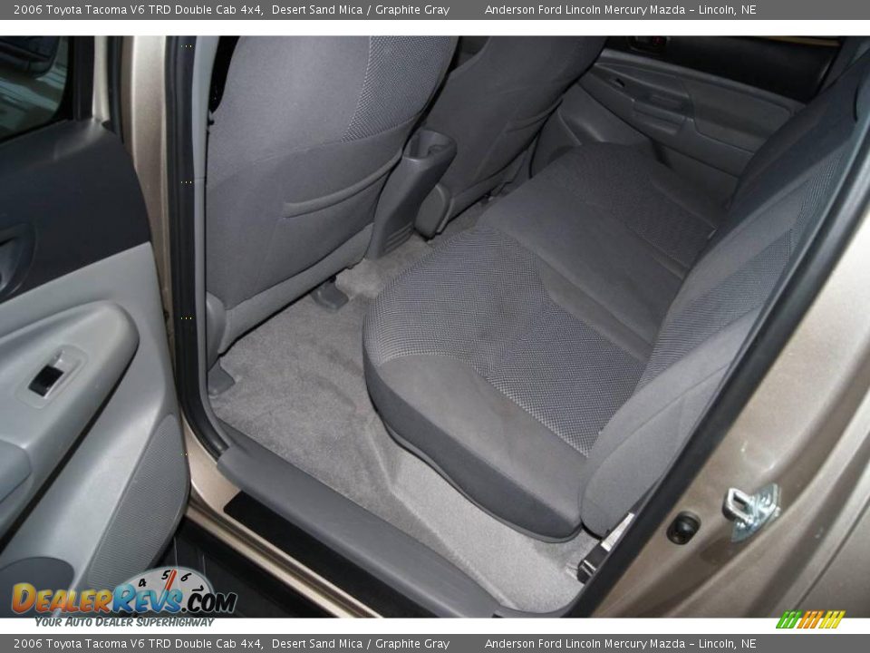 2006 Toyota Tacoma V6 TRD Double Cab 4x4 Desert Sand Mica / Graphite Gray Photo #35