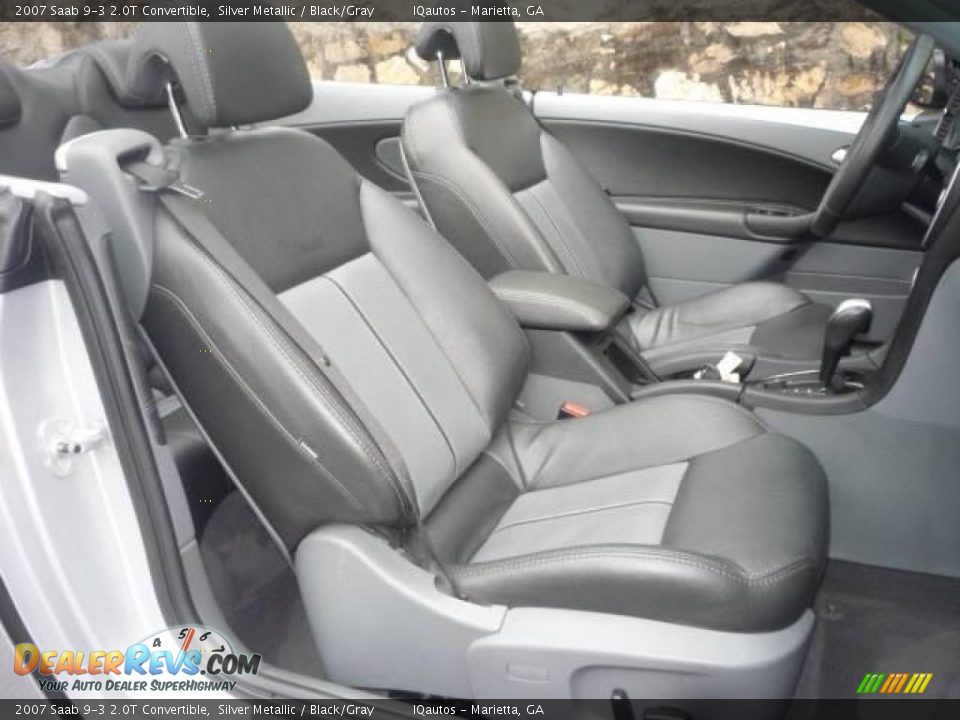 2007 Saab 9-3 2.0T Convertible Silver Metallic / Black/Gray Photo #8