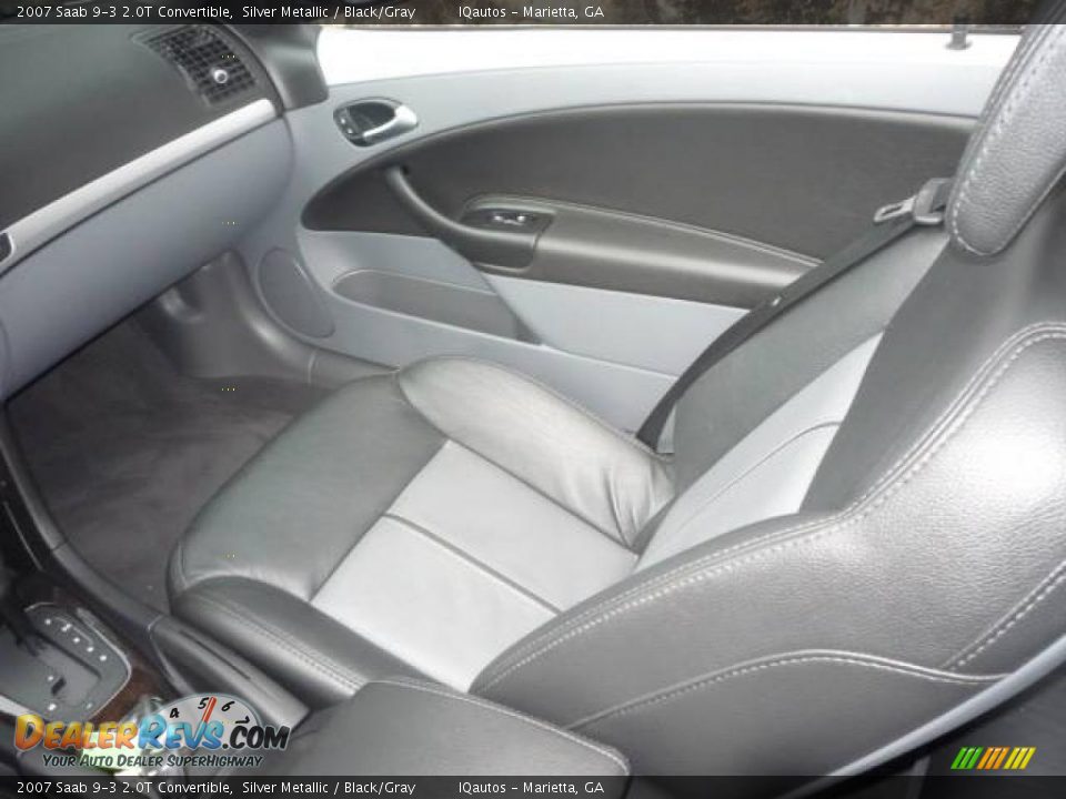 2007 Saab 9-3 2.0T Convertible Silver Metallic / Black/Gray Photo #20