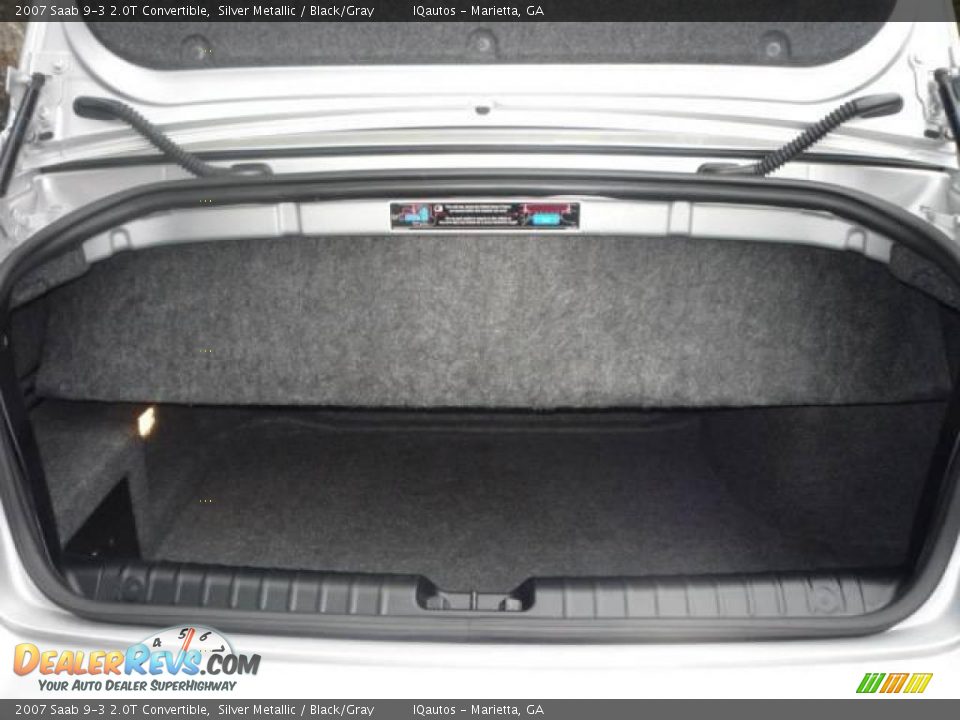 2007 Saab 9-3 2.0T Convertible Silver Metallic / Black/Gray Photo #30