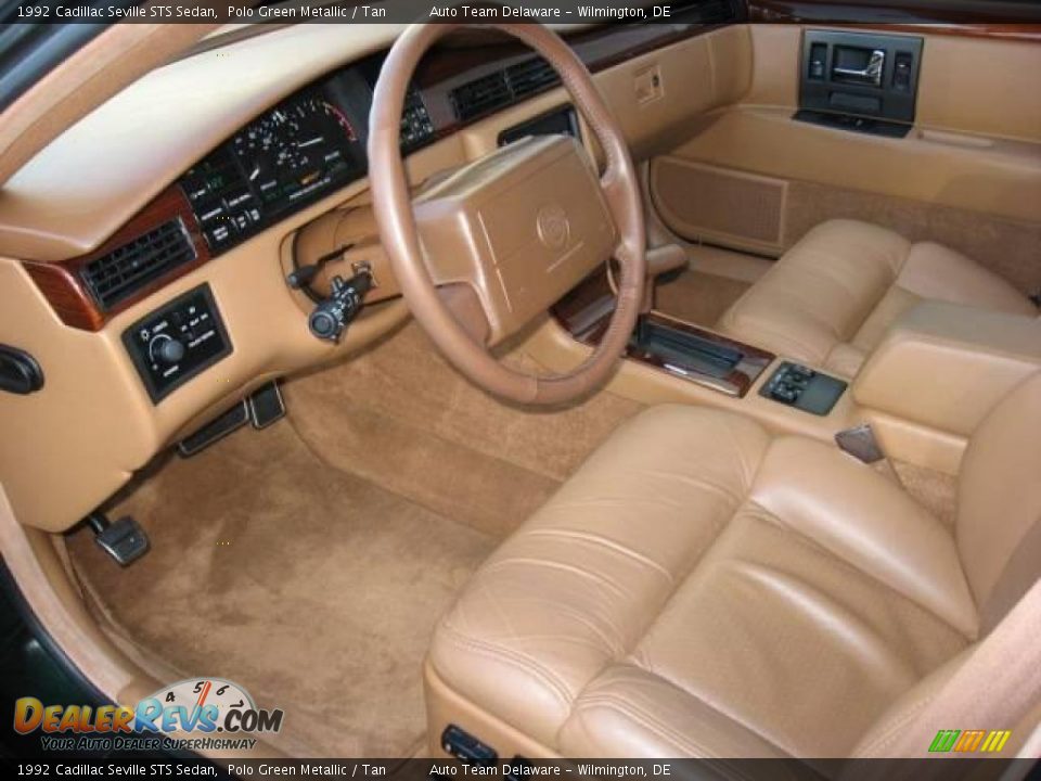 1992 Cadillac Seville STS Sedan Polo Green Metallic / Tan Photo #11