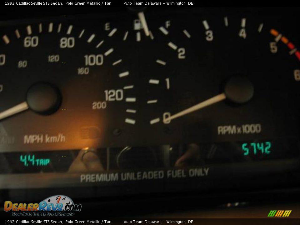 1992 Cadillac Seville STS Sedan Polo Green Metallic / Tan Photo #14