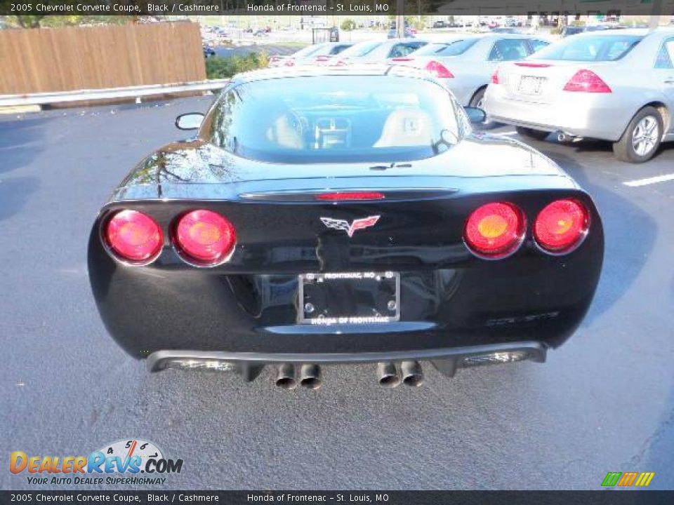 2005 Chevrolet Corvette Coupe Black / Cashmere Photo #3