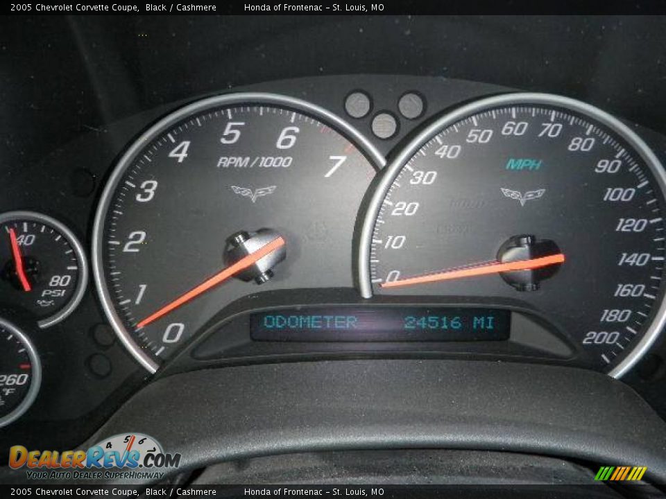 2005 Chevrolet Corvette Coupe Black / Cashmere Photo #14