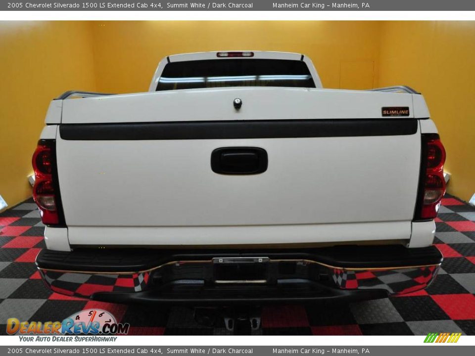 2005 Chevrolet Silverado 1500 LS Extended Cab 4x4 Summit White / Dark Charcoal Photo #5