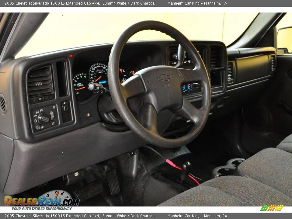 2005 Chevrolet Silverado 1500 LS Extended Cab 4x4 Summit White / Dark Charcoal Photo #7