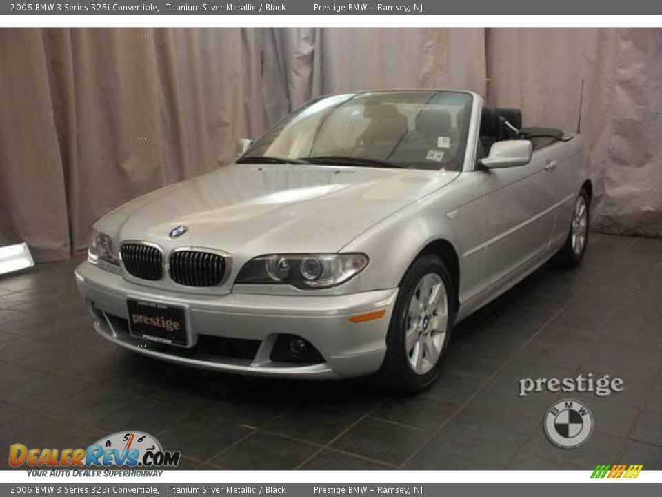 2006 BMW 3 Series 325i Convertible Titanium Silver Metallic / Black Photo #1