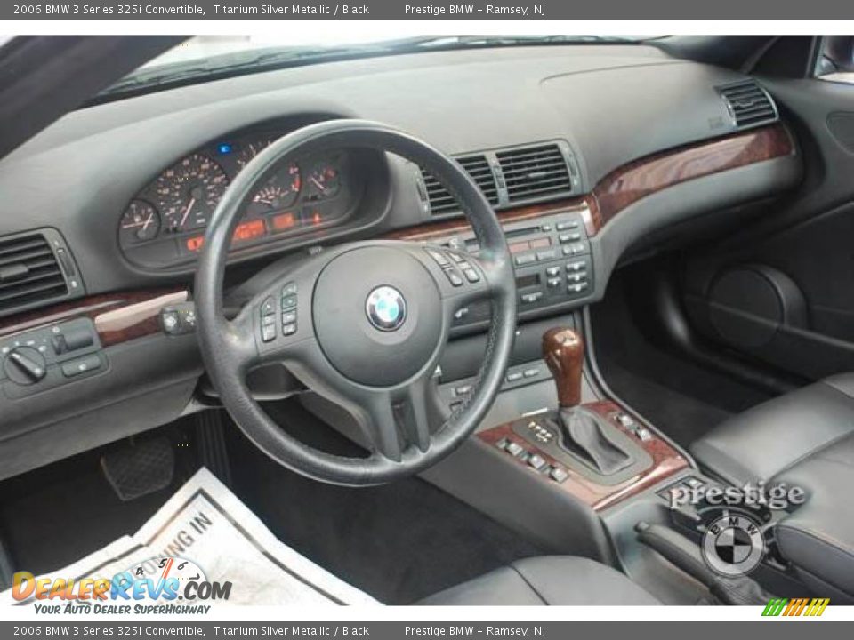 2006 BMW 3 Series 325i Convertible Titanium Silver Metallic / Black Photo #4