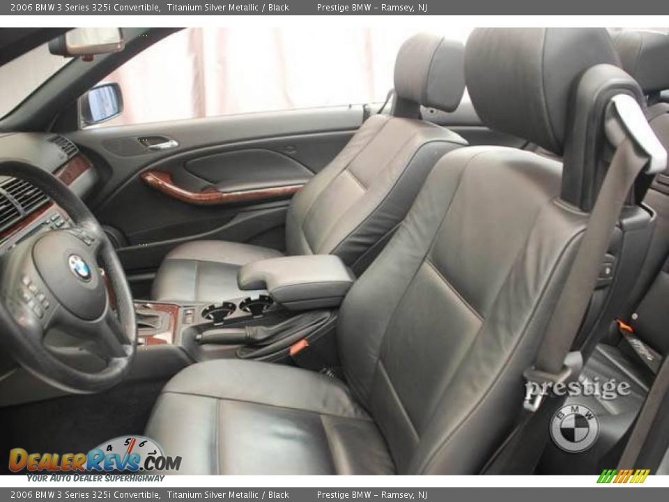 2006 BMW 3 Series 325i Convertible Titanium Silver Metallic / Black Photo #5